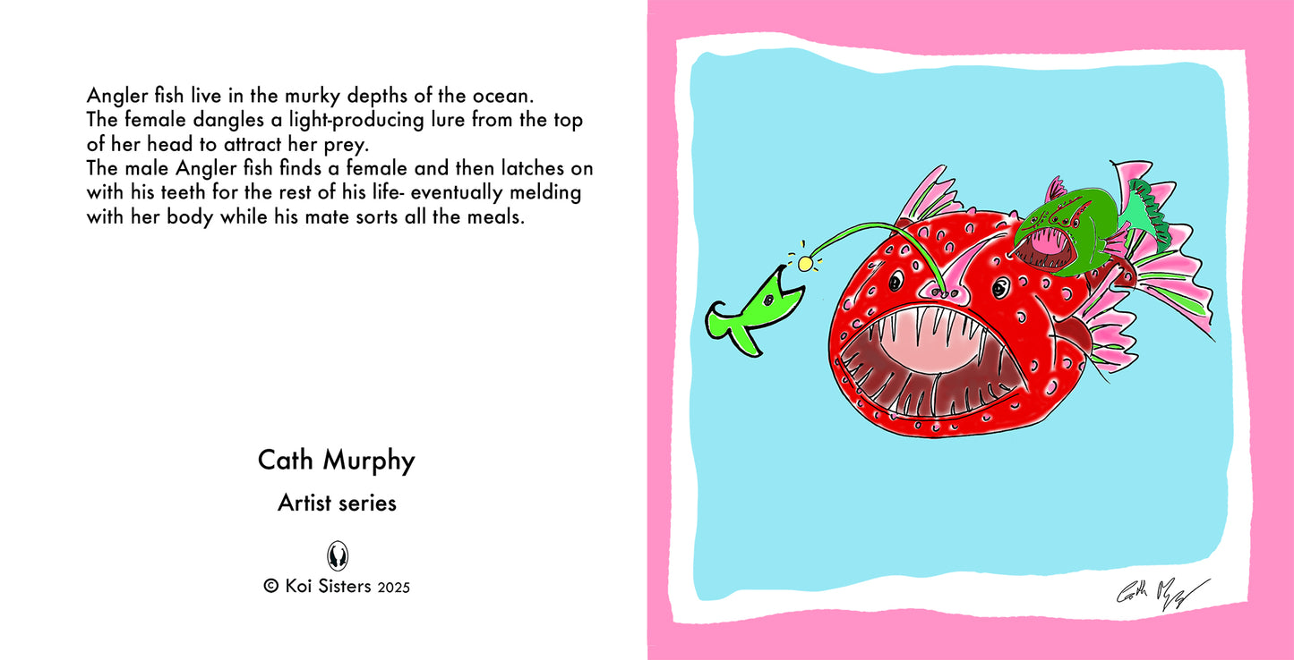 Koi Sisters Card - Angler Fish