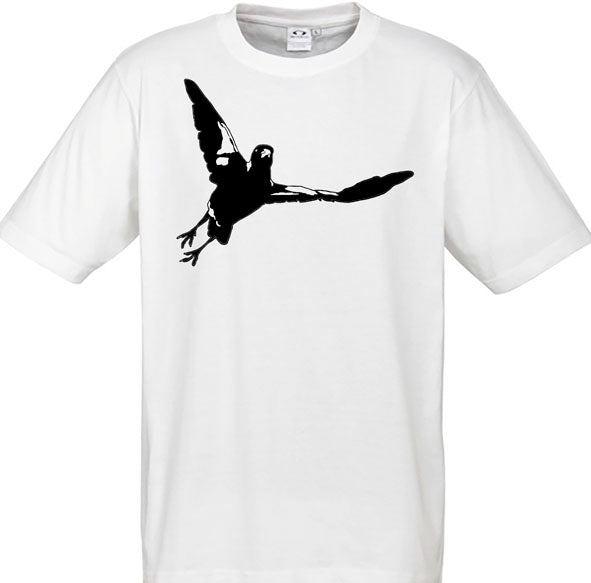 Magpie Wings 1 Men's Unisex T Shirt - White