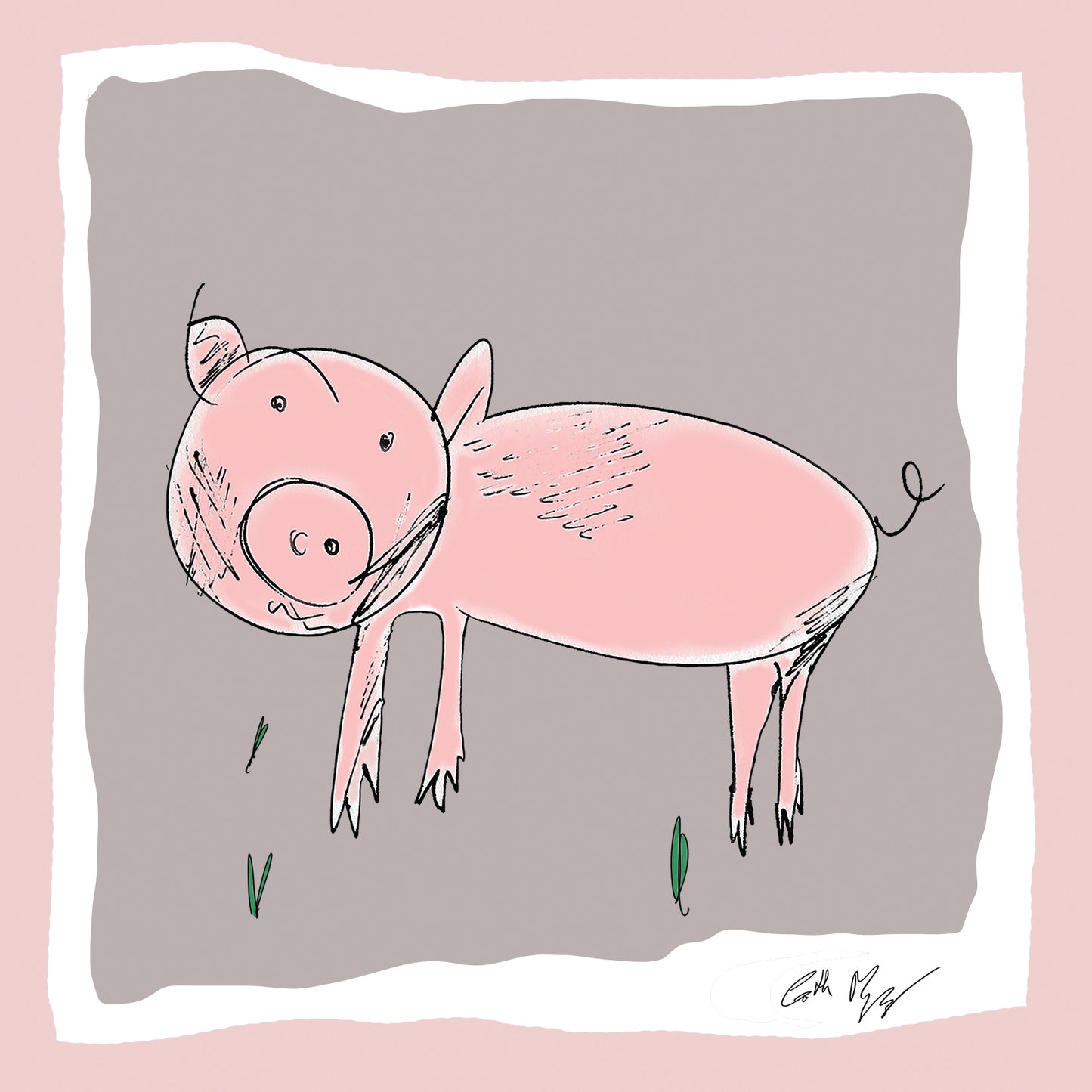 Koi Sisters Card - Piggy