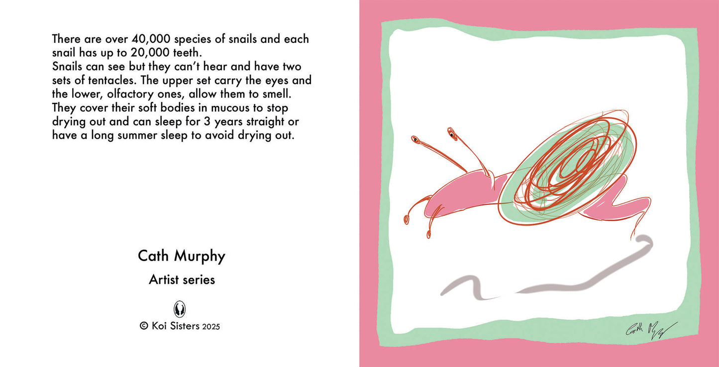 Koi Sisters Card - Snail