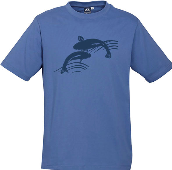 Ying Yang Koi Men's Unisex T Shirt - Denim