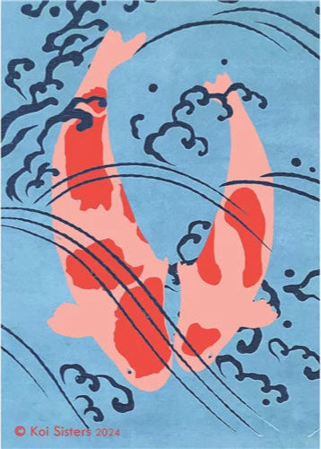 Koi Sisters - Lovers - A1 Print