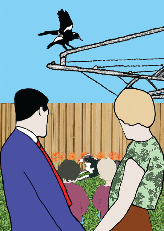 Koi Sisters - 1. Urban series HIlls Hoist  A3 print