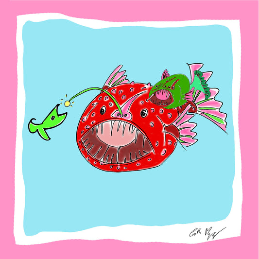 Koi Sisters Card - Angler Fish