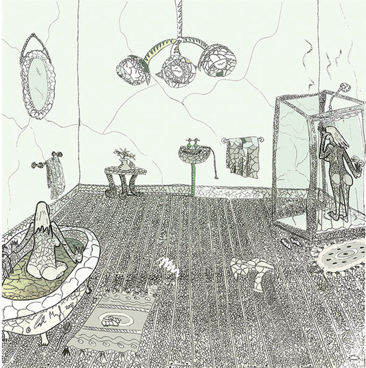 Koi Sisters Card - Girls In The Bathroom