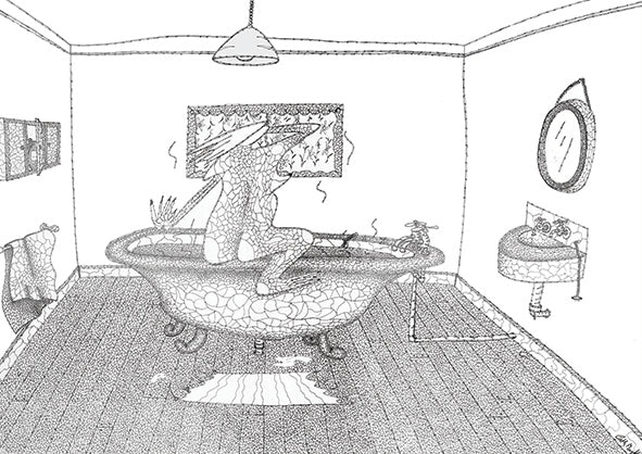 Koi Sisters Card - Woman In Bath