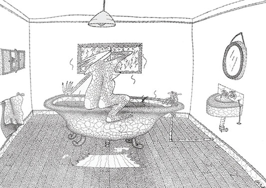 Koi Sisters Card - Woman In Bath